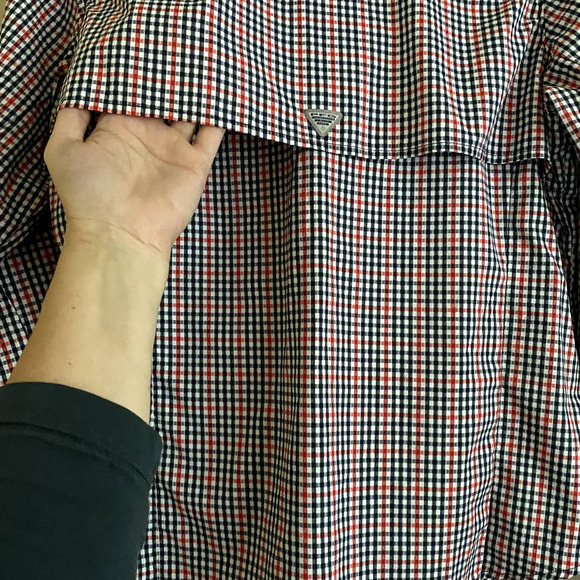 Columbia PFG Omni-Shield Button Down Tamiami Fishing Shirt-Size Large Women-EUC - Picture 7 of 14